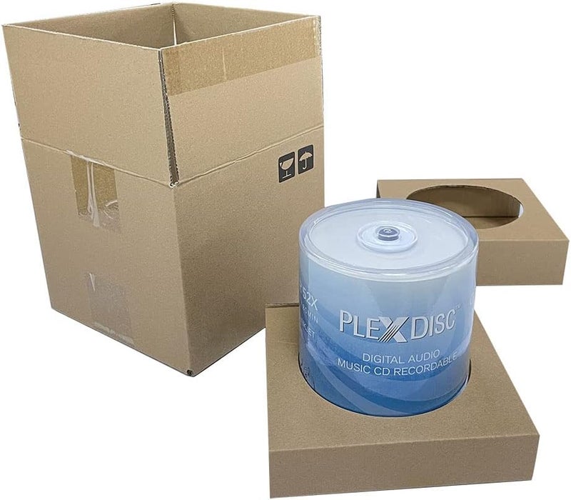PlexDisc 52x Digital Audio Music CD-R Disc 700MB White Inkjet Printable - 100 PK Spindle (FFP) - Image 2